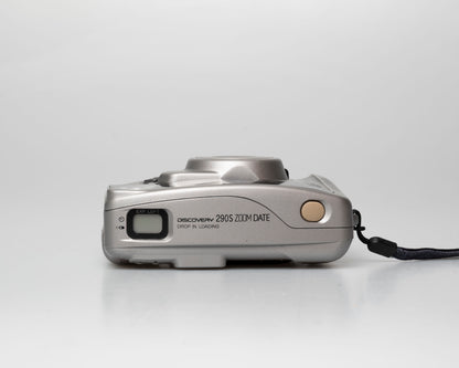 Fuji Discovery S290S Zoom 35mm point-and-shoot camera; top; off