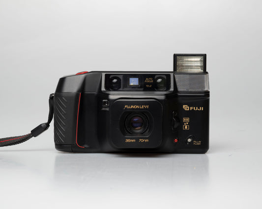 Fuji DL-400 Tele dual lens 35mm camera (serial 50400129)