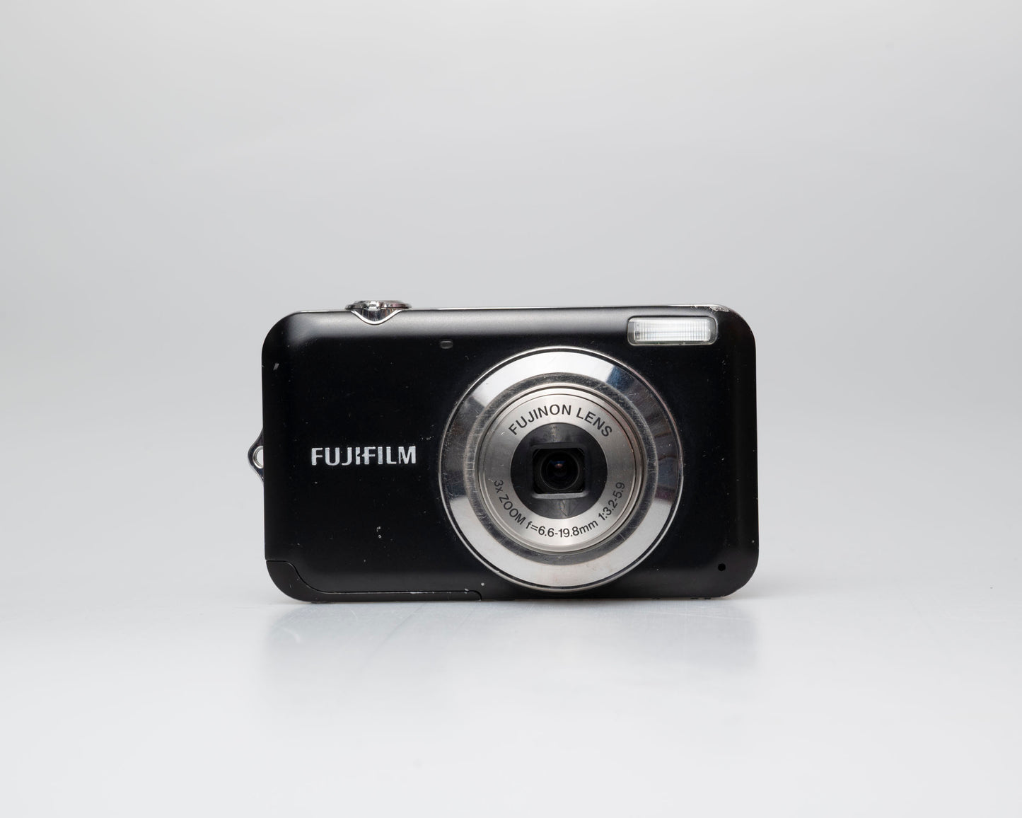 Fujifilm Finepix JV100 digicam w/ 12 MP CCD sensor + battery + charger + 8GB SD card (serial08607054)