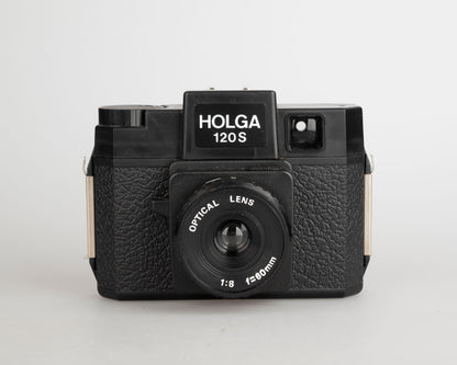Appareil photo moyen format Holga 120S vintage avec boîte, sangle et capuchon d'objectif d'origine