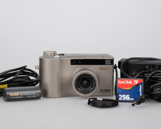 Appareil photo numérique CCD Kodak DC4800 3,1 mégapixels avec carte CF 256 Mo + batterie + chargeur