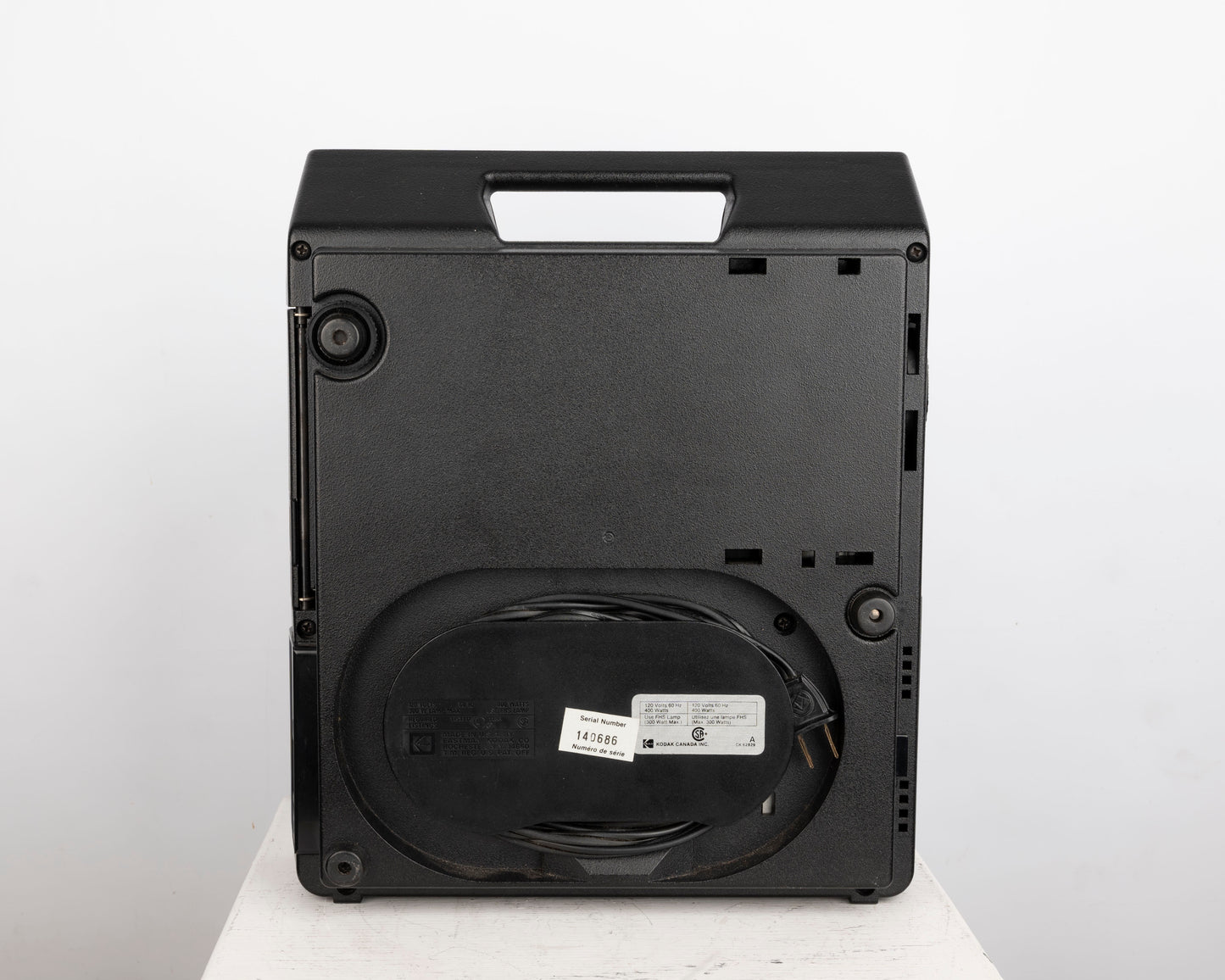Projecteur de diapositives Kodak Carousel 4400 35 mm avec objectif Ektanar C 102 mm f2.8 (série 140686)