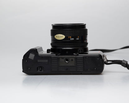 Konica TC-X 35mm film SLR w/ Hexanon AR 50mm f1.8 lens + manual (serial 268882)