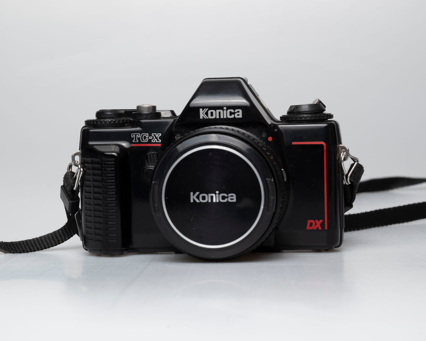 Konica TC-X 35mm film SLR w/ Hexanon AR 50mm f1.8 lens + manual (serial 268882)