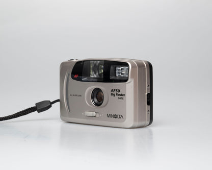 Minolta Freedom AF-50 Grand Chercheur appareil photo 35mm avec étui (série 31102313)