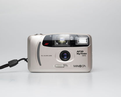 Minolta Freedom AF-50 Grand Chercheur appareil photo 35mm avec étui (série 31102313)