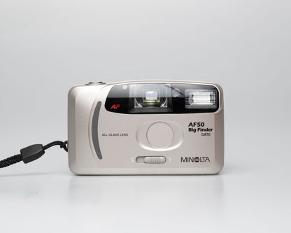 Minolta Freedom AF-50 Grand Chercheur appareil photo 35mm avec étui (série 31102313)