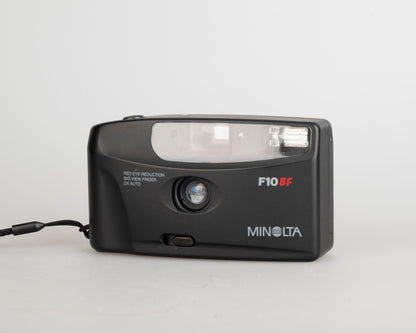 Minolta F10BF 35mm film camera w/ case (serial 39620055)