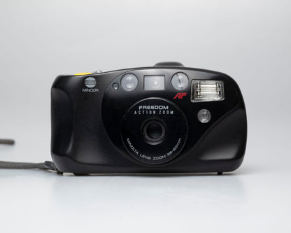 Minolta Freedom Action Zoom appareil photo 35mm *moteur bruyant* (série 93374092)