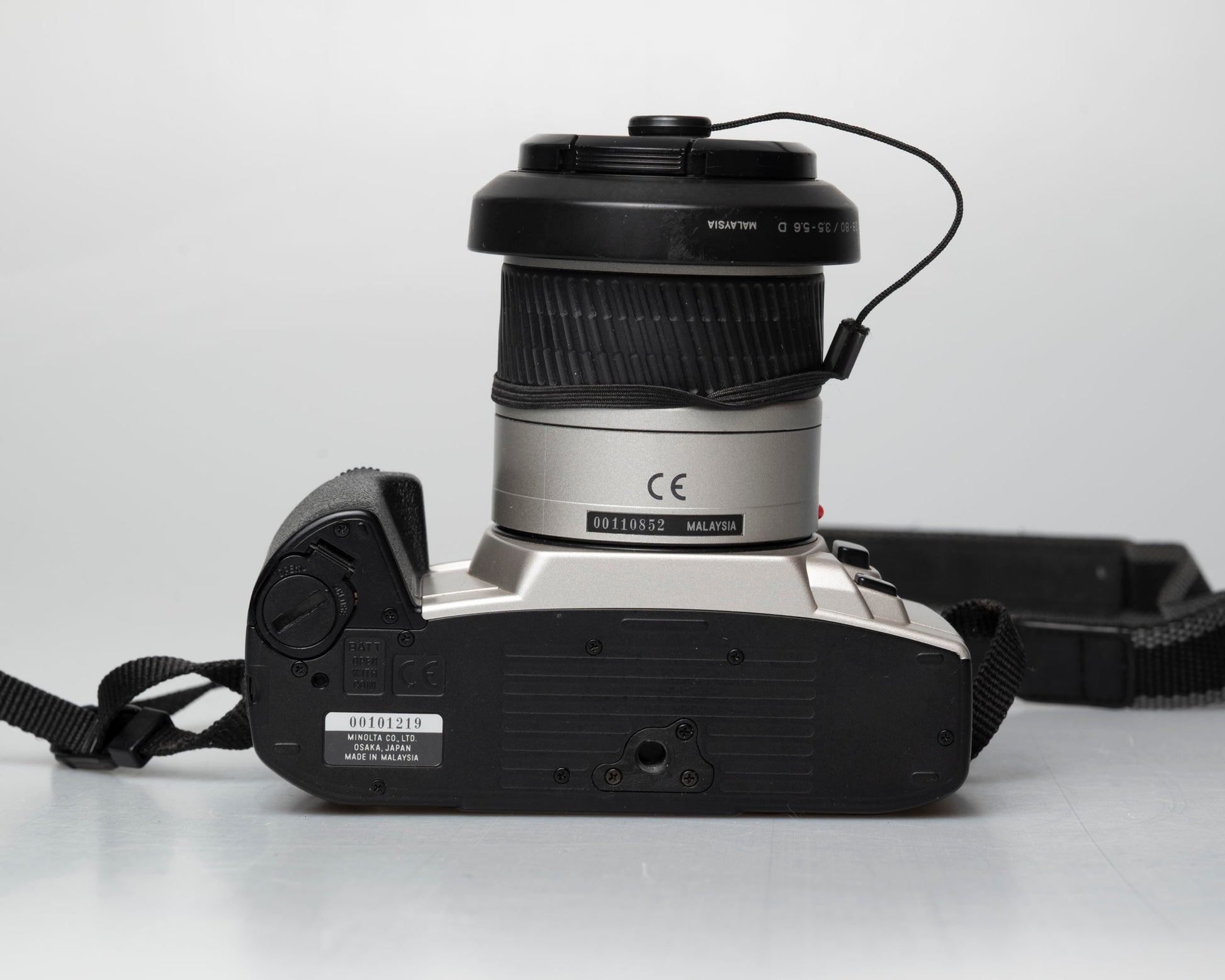 Minolta STsi 35mm SLR film camera; bottom view