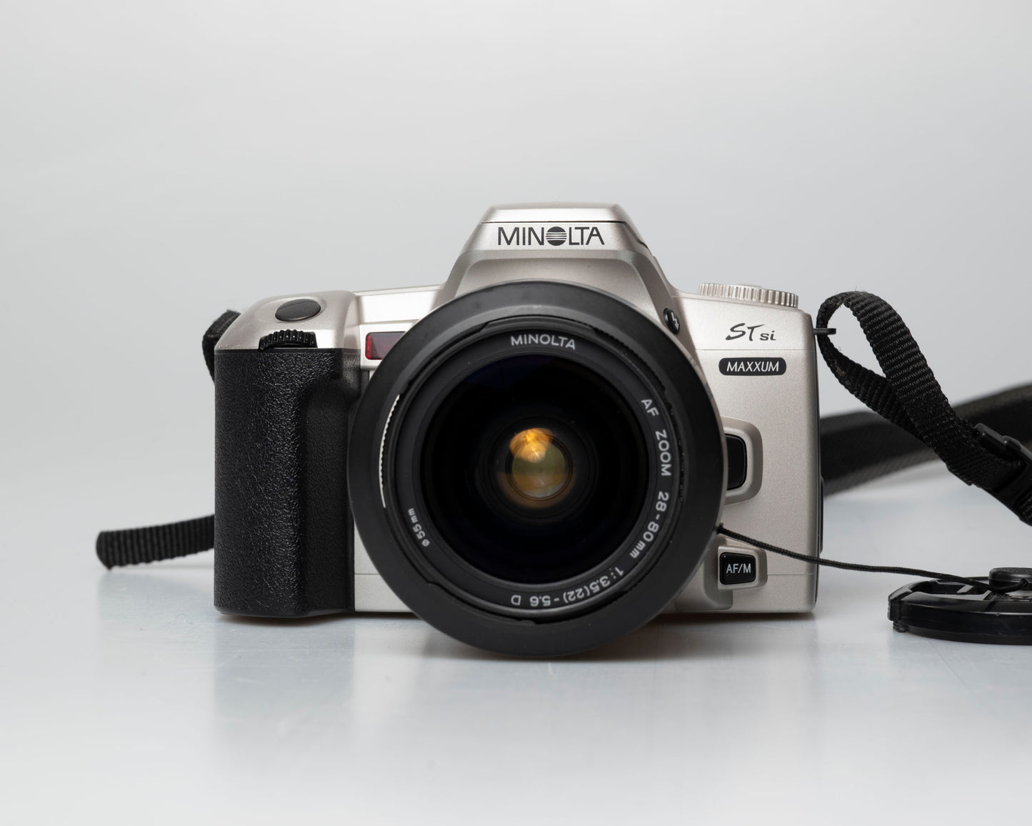 Minolta STsi 35mm SLR film camera; front view