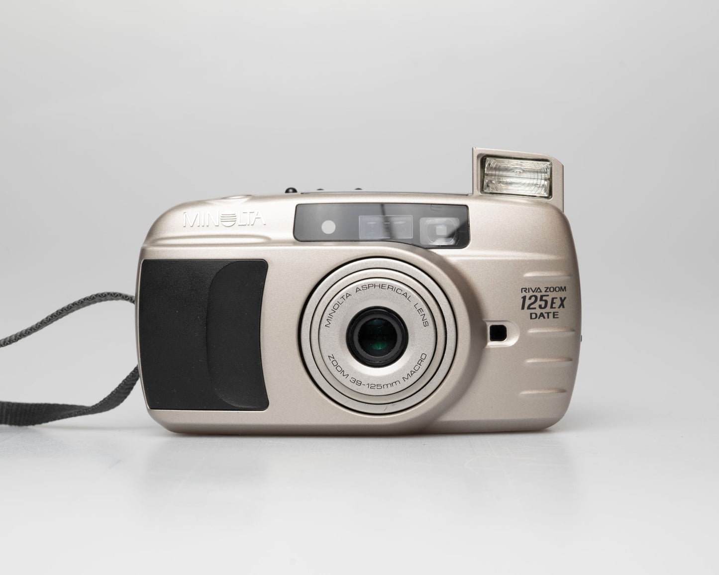 Appareil photo Minolta Riva Zoom 125 EX Date 35mm avec étui et manuel (numéro de série 95904275)