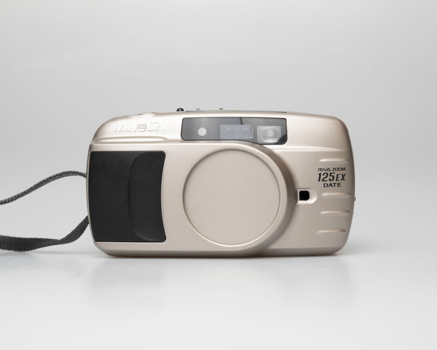 Appareil photo Minolta Riva Zoom 125 EX Date 35mm avec étui et manuel (numéro de série 95904275)