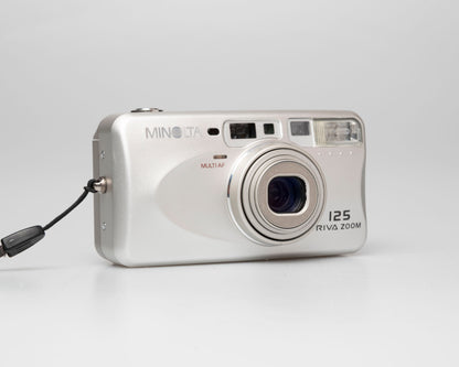 Appareil photo compact Minolta Riva Zoom 125 35mm avec étui (série 40017014)