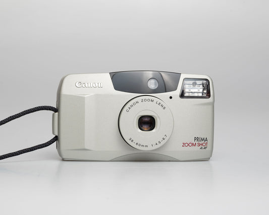 Canon Prima Zoom Shot 35mm film camera w/ case (serial 4615096)