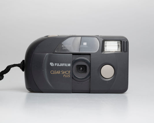 Appareil photo argentique Fujifilm Clear Shot Plus 35 mm (avec dragonne noire)