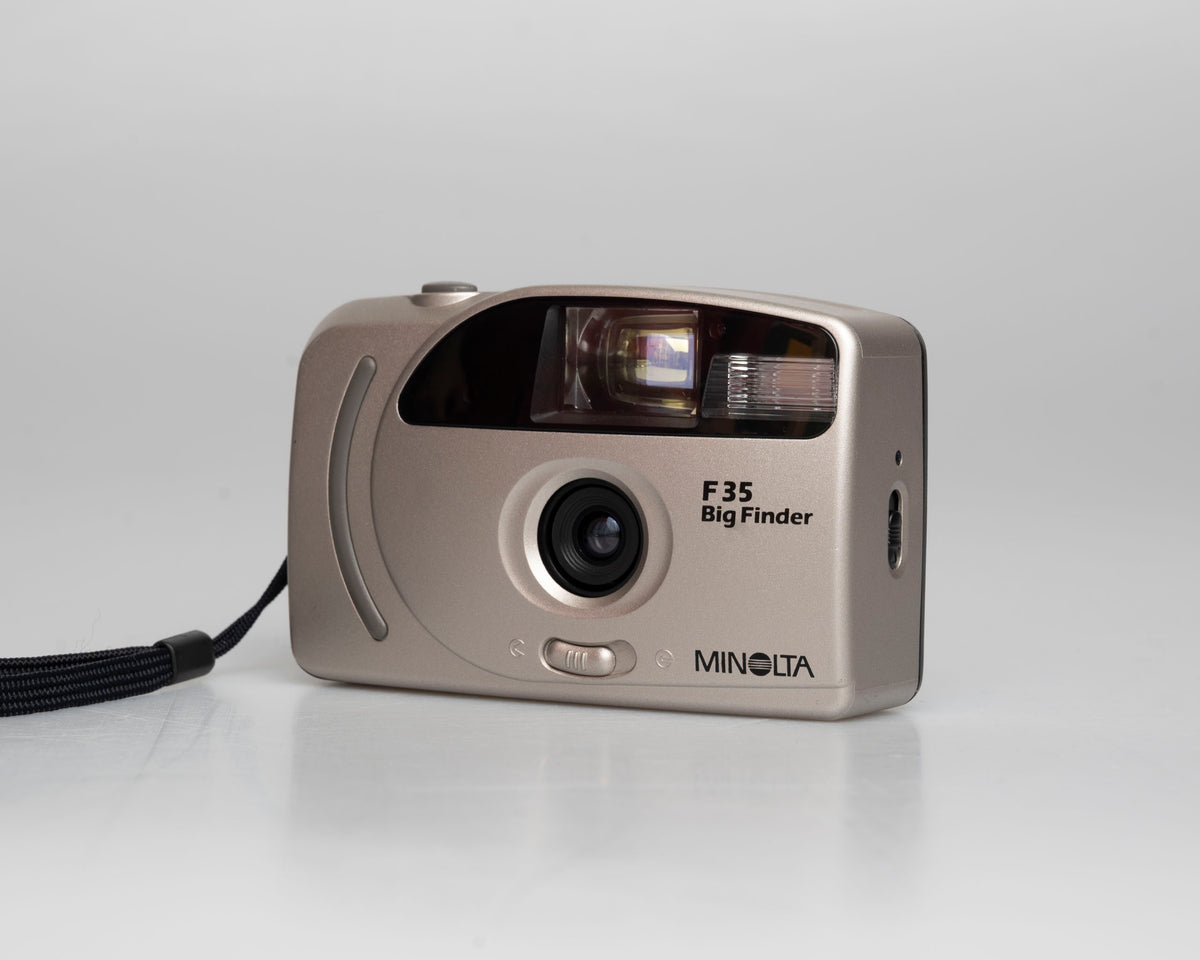 Minolta F-35 Big Finder 35mm camera w/ case (serial 78116370)