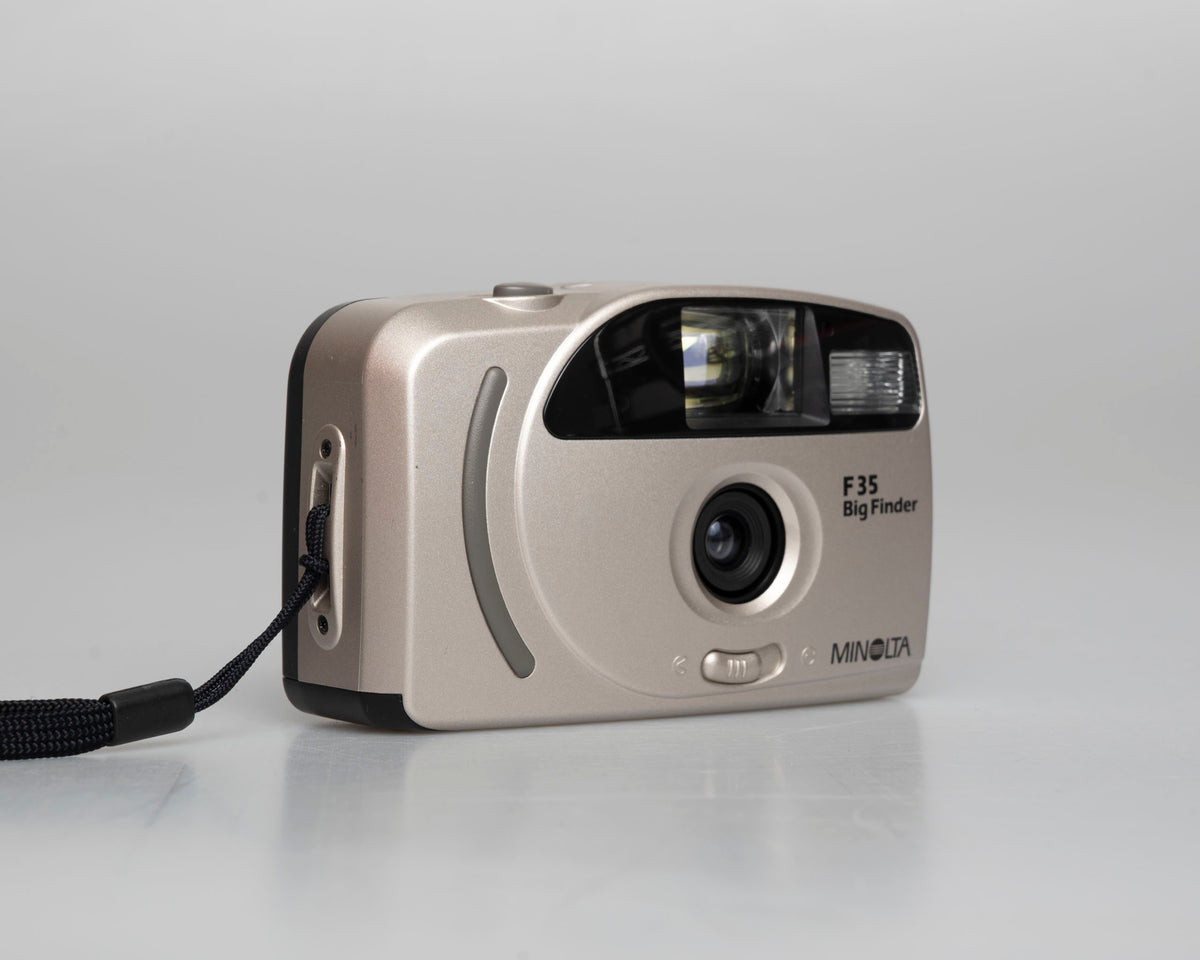 Minolta F-35 Big Finder 35mm camera w/ case (serial 78116370)