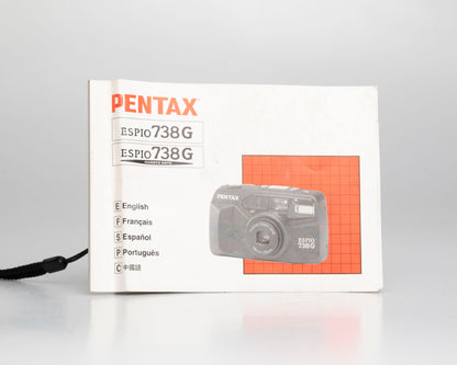 Pentax Espio 738G 35mm camera w/ manual (serial 9132579)