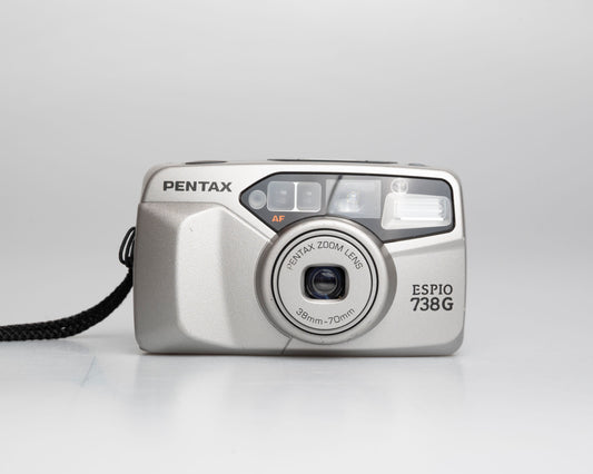 Appareil photo Pentax Espio 738G 35 mm avec manuel (numéro de série 9132579)