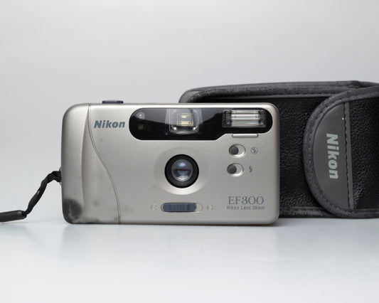 Nikon EF300 35mm camera w/ case (serial 6733294)
