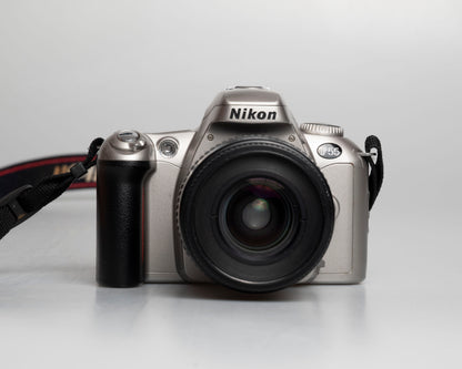 Nikon F55 35mm film SLR w/ AF Nikkor 35-80mm lens (serial 2269252)