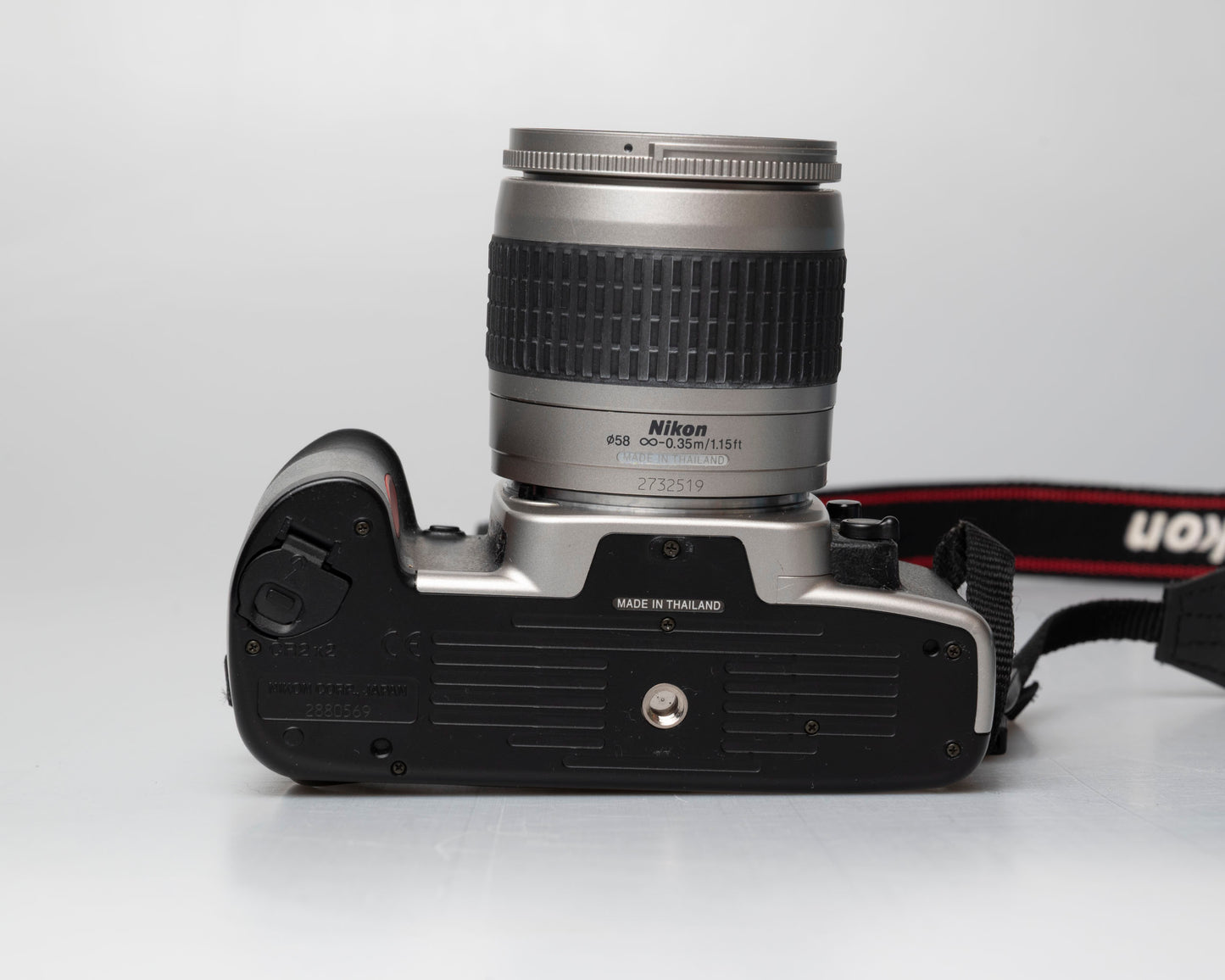 Nikon F65 (aka N65) 35mm film SLR w/ AF Nikkor 28-80mm lens (serial 2880569)