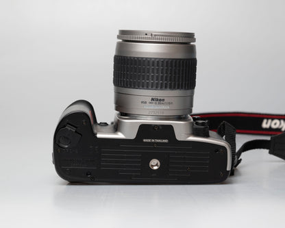 Nikon F65 (aka N65) 35mm film SLR w/ AF Nikkor 28-80mm lens (serial 2880569)