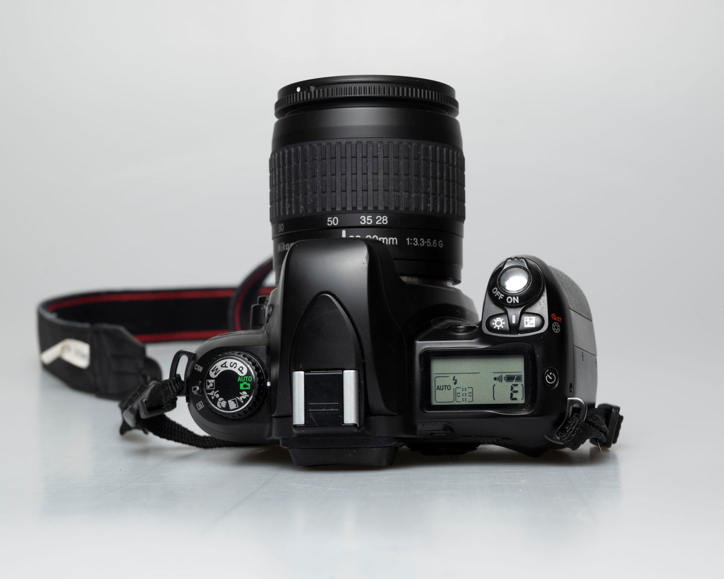 Nikon F75 35mm film SLR w/ AF Nikkor 28-80mm lens (serial 2258155)