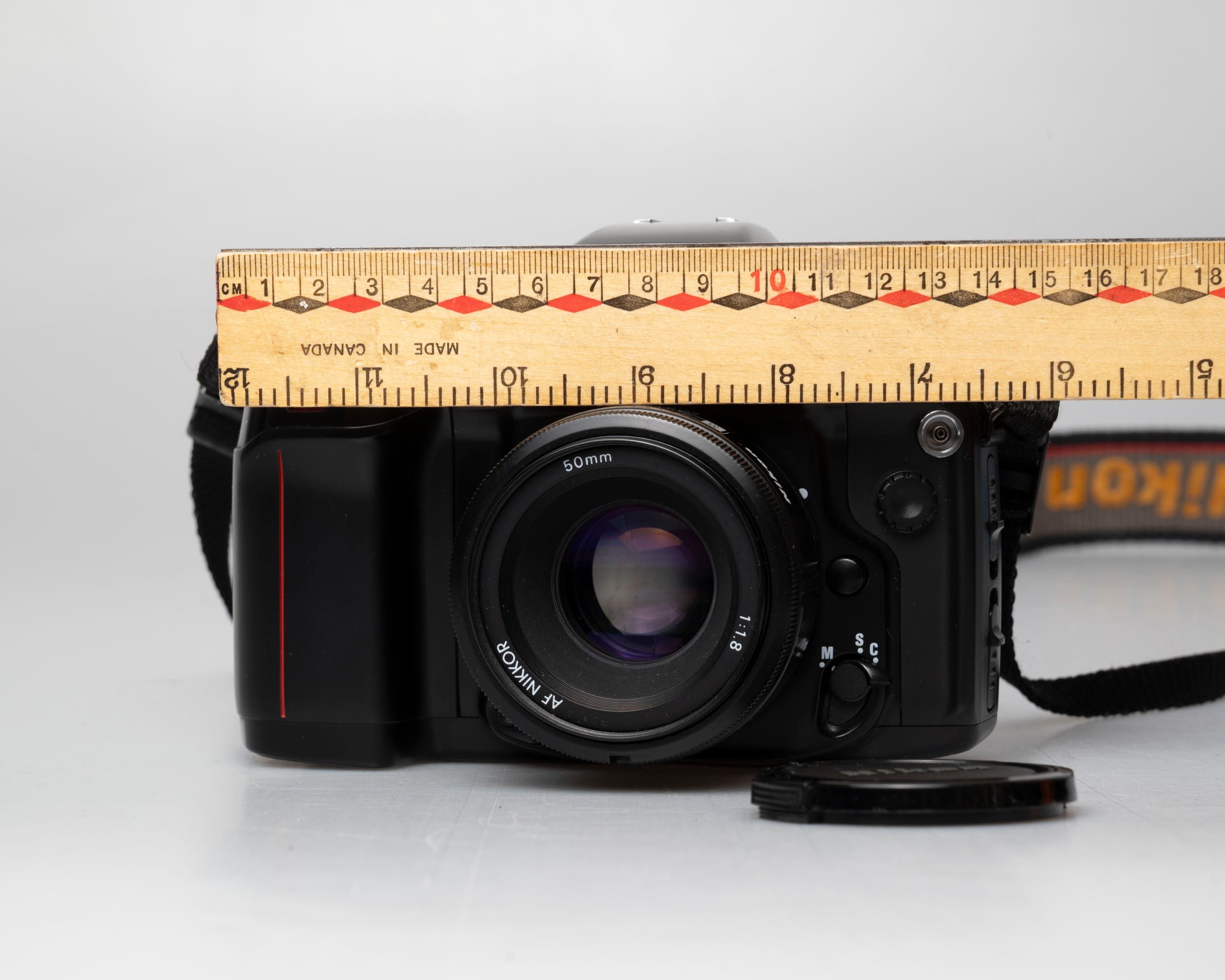 Nikon F90 35mm film SLR w/ AF Nikkor 50mm f1.8 lens (serial
