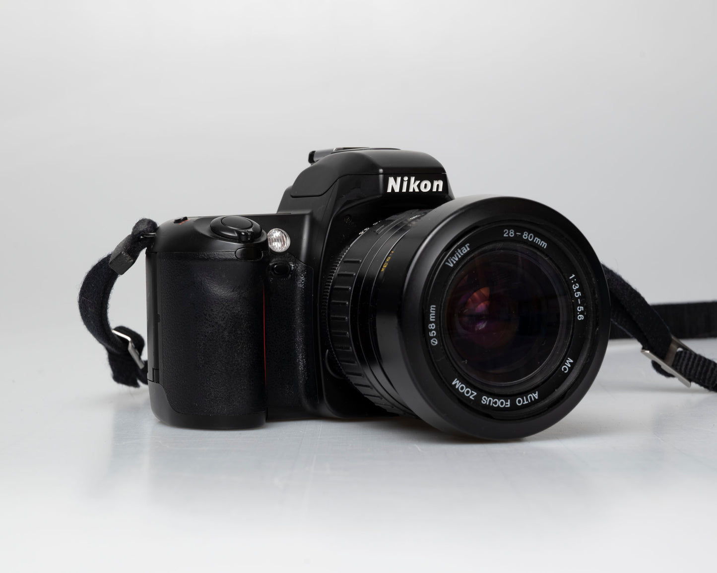 Nikon N65 35mm film SLR w/ AF Vivitar 28-80mm lens (serial 2537429)