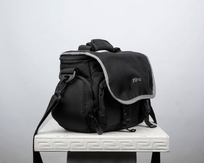 Nikon mid-sized black and grey camera bag