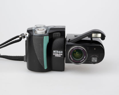 Nikon Coolpix 4500 4MP CCD sensor digicam w/ 1GB CF card (uses 2CR5 battery)