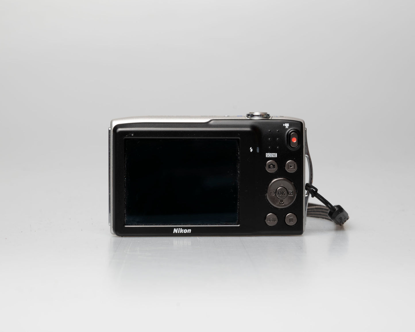 Nikon Coolpix S5300 16MP digicam w/ 64GB SD card + battery + charger (serial 300474121)