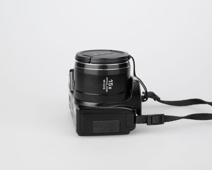Nikon Coolpix L100 12.1 MP CCD sensor digicam (uses AA batteries + SD card)