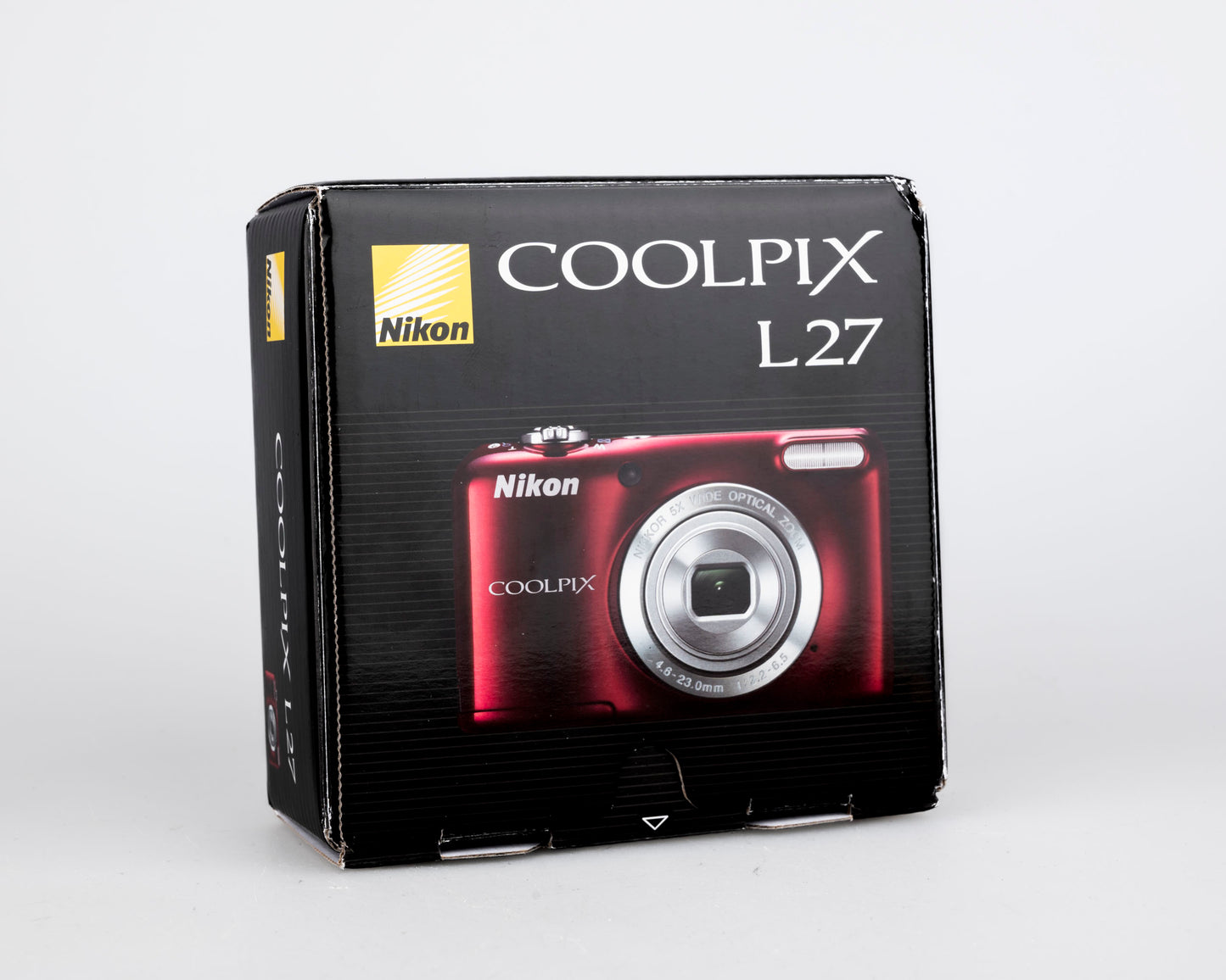 Nikon Coolpix L27 16.1 MP CCD sensor digicam new-old-stock w/ original box + accessories (uses AA batteries + SD card)