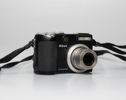 Nikon Coolpix P5000 digicam w/ charger + battery + 8GB card + manual