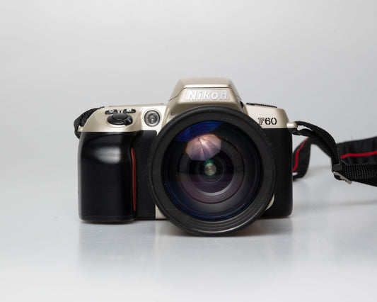 Nikon F60 35mm film SLR w/ AF Tamron 28-20mm lens (serial 2281992)