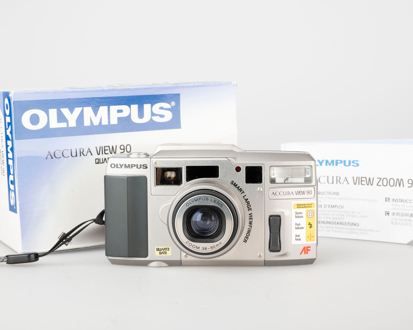 Olympus Accura View Zoom 90 35mm camera w/ original box + manual