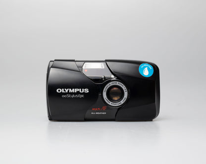 Appareil photo argentique Olympus ∞ Stylus Epic (également connu sous le nom de mju II) 35mm avec étui (numéro de série 7066234) | film🎞testé