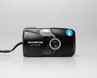 Appareil photo argentique Olympus ∞ Stylus Epic (également connu sous le nom de mju II) 35mm avec étui (numéro de série 7066234) | film🎞testé