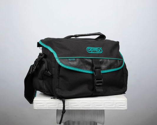Optex large black and green camera equipment bag