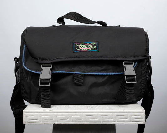 Optex medium-to-large sized black camera bag