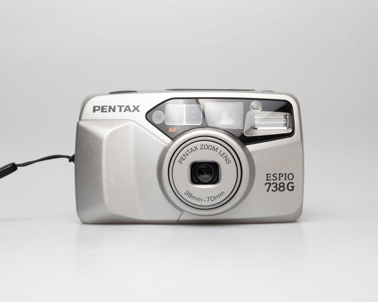 Pentax Espio 738G 35mm camera w/ case (serial 9418397)