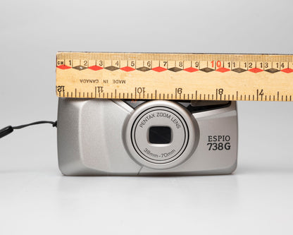 Appareil photo Pentax Espio 738G 35mm avec étui (série 9418397)