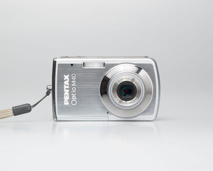 Pentax Optio M40 8 megapixel digicam w/ 8GB SD card + battery + charger (serial 9303499)