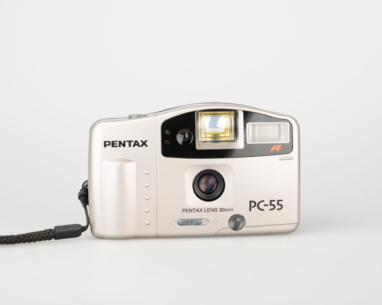 Appareil photo Pentax PC-55 35 mm avec boîte d'origine, étui + manuel