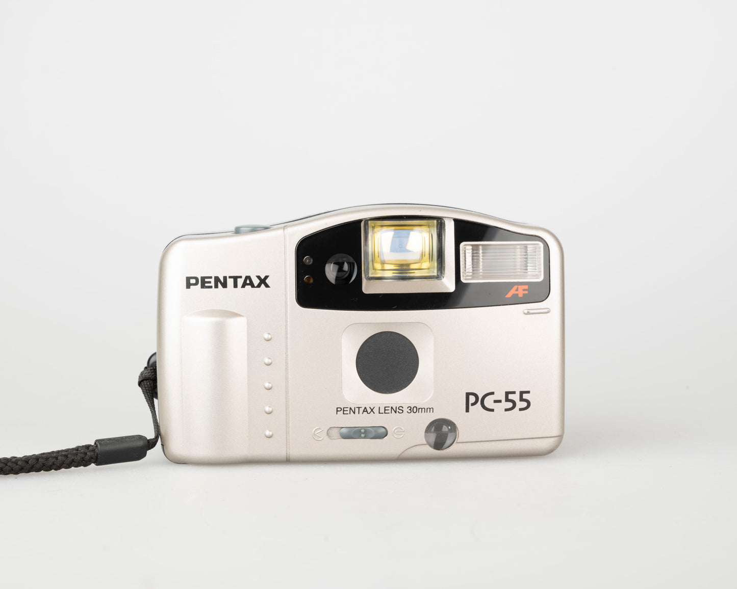 Appareil photo Pentax PC-55 35 mm avec boîte d'origine, étui + manuel
