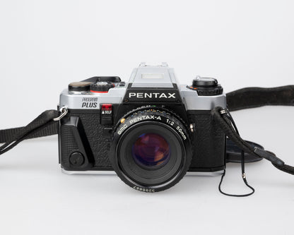 Reflex Pentax Program Plus 35 mm avec objectif 50 mm f2 + étui toujours prêt