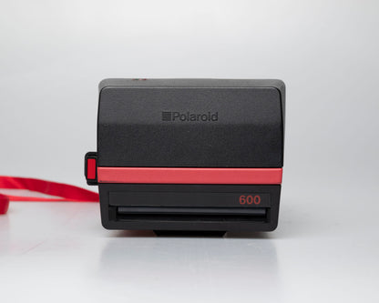 Red Polaroid 600 Cool Cam instant camera (serial B1W00700VH)